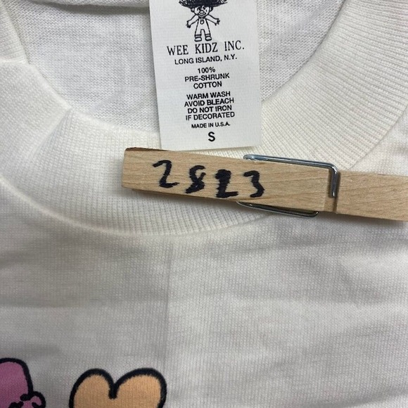 Kids Adorable & Loveable Graphic Tee Thrifted Vintage Style Size S - Picture 10 of 10